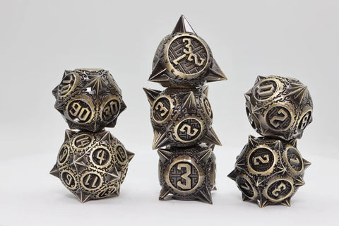 Meteor Storm: Bronze Asteroid - Metal RPG Dice Set