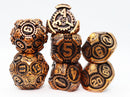 Airship Gears: Drifting Dirigibles - Metal RPG Dice Set