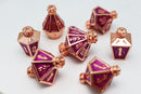 Moonlit Lantern Coppered Voidfire - Metal RPG Dice Set
