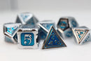 Alchemist Metals: Ice - Metal RPG Dice Set