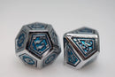 Alchemist Metals: Ice - Metal RPG Dice Set