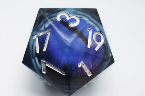 35mm Moving Eye D20 - Blue Purple Eye
