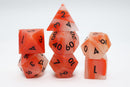 Gemstone Dice: Red Agate - Engraved