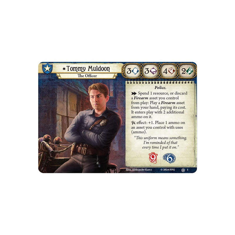 Arkham Horror: The Card Game AHC101 Tommy Muldoon Investigator