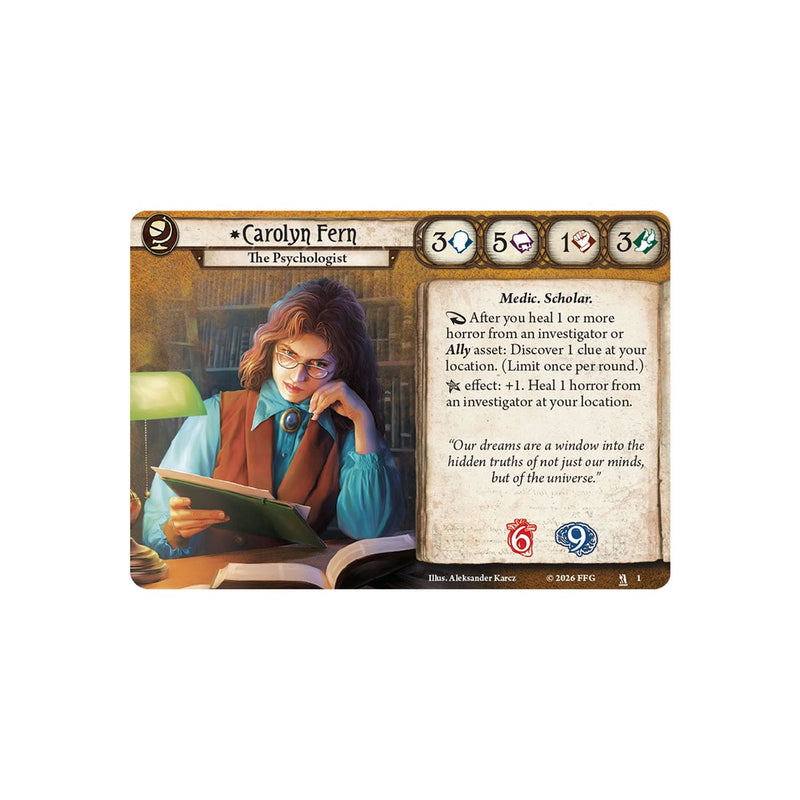 Arkham Horror: The Card Game AHC102 Carolyn Fern Investigator