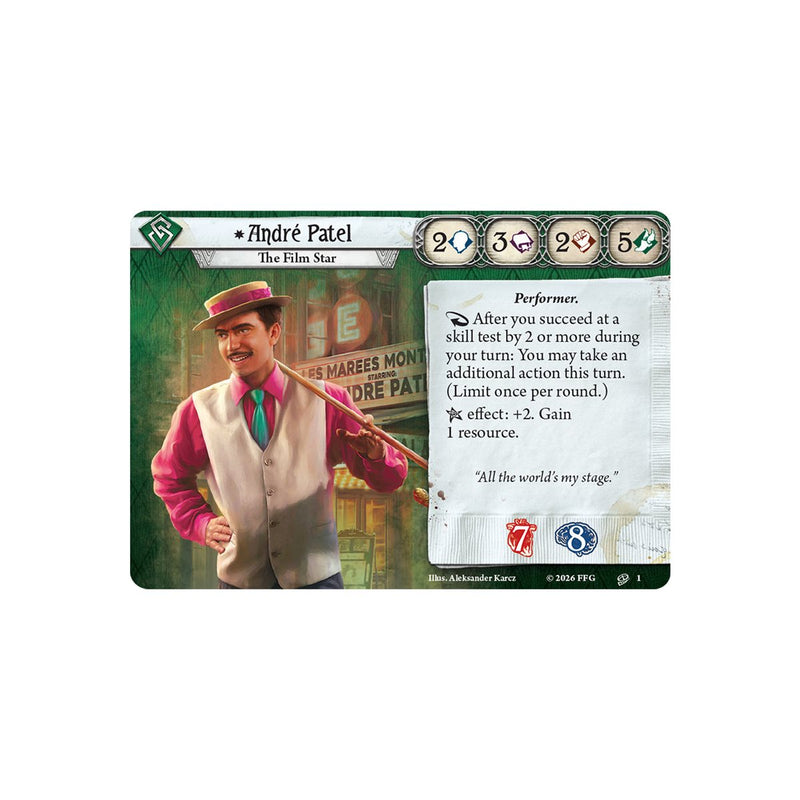 Arkham Horror: The Card Game AHC103 Andre Patel Investigator