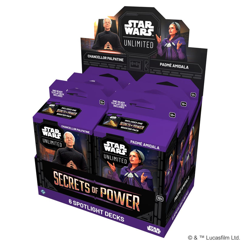Star Wars Unlimited Secrets of Power Spotlight Deck: Padme Amidala and Chancellor Palpatine