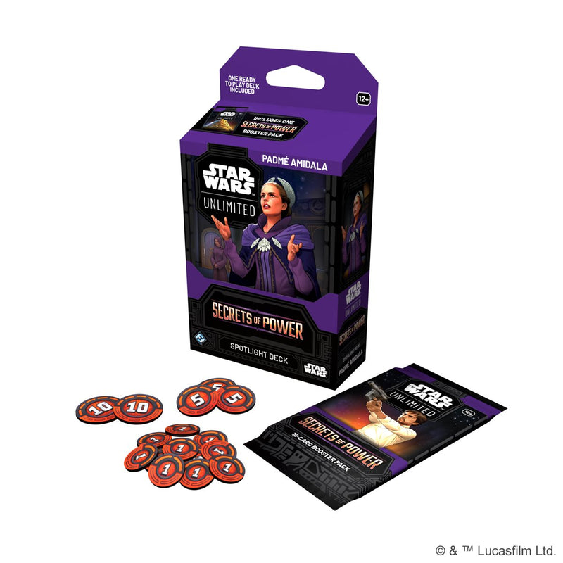 Star Wars Unlimited Secrets of Power Spotlight Deck: Padme Amidala and Chancellor Palpatine