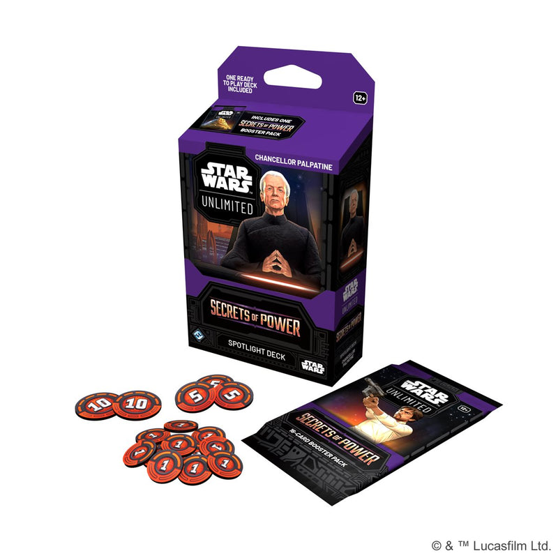 Star Wars Unlimited Secrets of Power Spotlight Deck: Padme Amidala and Chancellor Palpatine