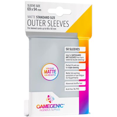 Gamegenic Card Sleeves Outer Matte Standard Size (50)