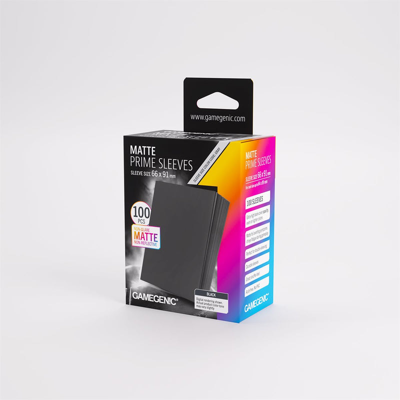 Gamegenic Sleeves: Matte Prime Black (100) (New Packaging)