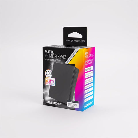 Gamegenic Sleeves: Matte Prime Black (100) (New Packaging)