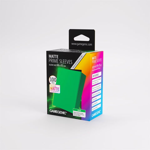 Gamegenic Sleeves: Matte Prime Green (100) (New Packaging)