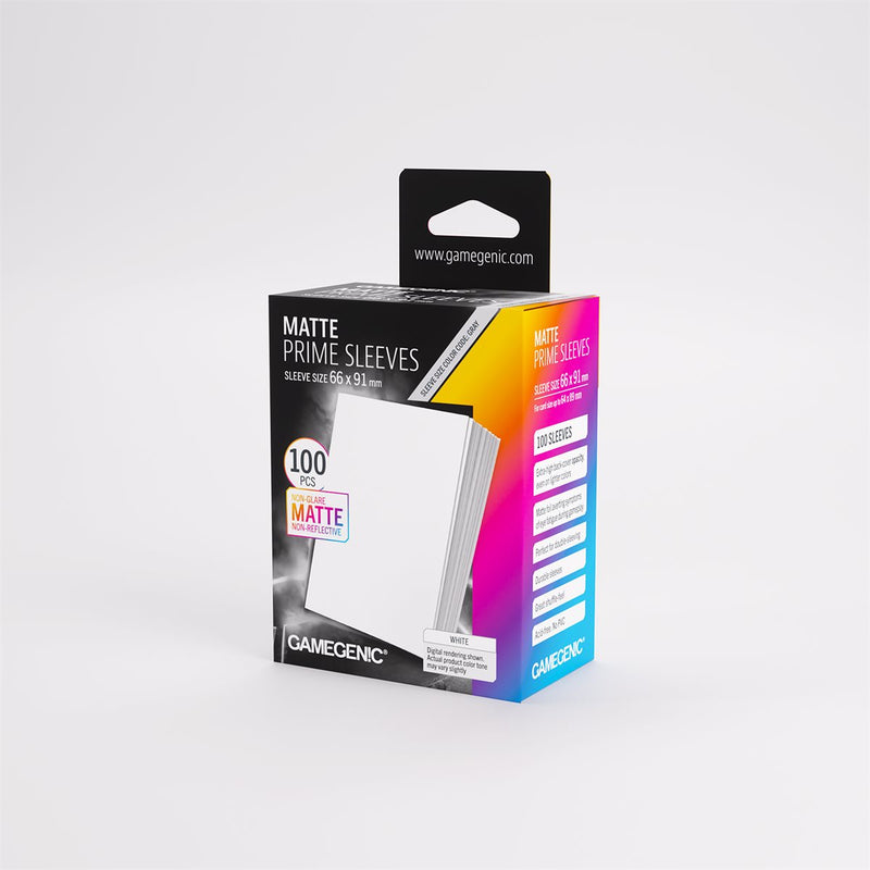 Gamegenic Sleeves: Matte Prime White (100) (New Packaging)