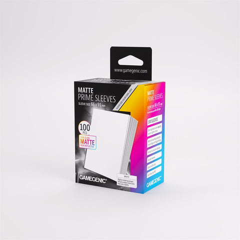 Gamegenic Sleeves: Matte Prime White (100) (New Packaging)