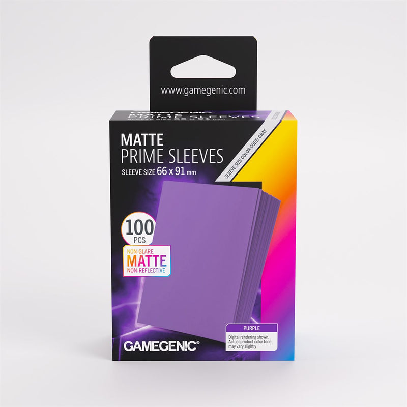 Gamegenic Sleeves: Matte Prime Purple (100) (New Packaging)