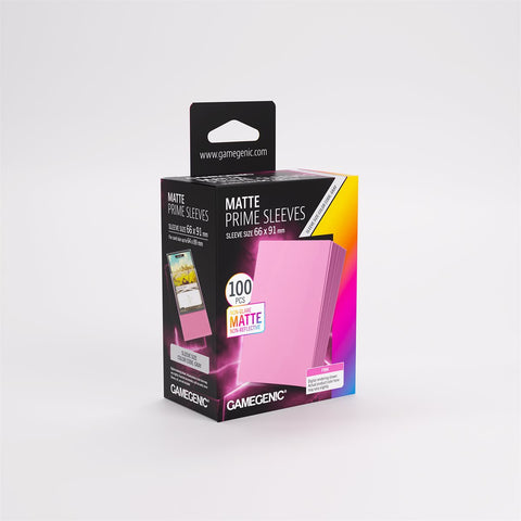 Gamegenic Sleeves: Matte Prime Pink (100) (New Packaging)