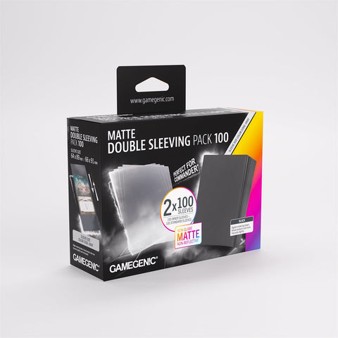 Sleeves Gamegenic Matte Double Sleeving Black/Clear Sleeves