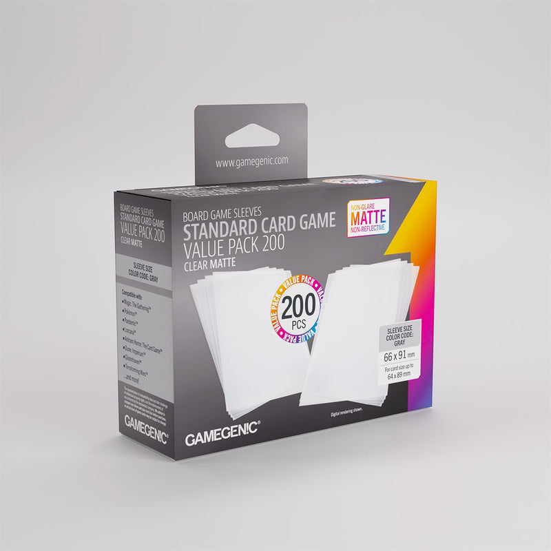 Gamegenic Sleeves: Matte Standard Card Game Value Pack (200) (New Packaging)