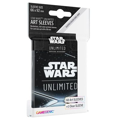 Star Wars Unlimited Art Sleeves Card Back Black