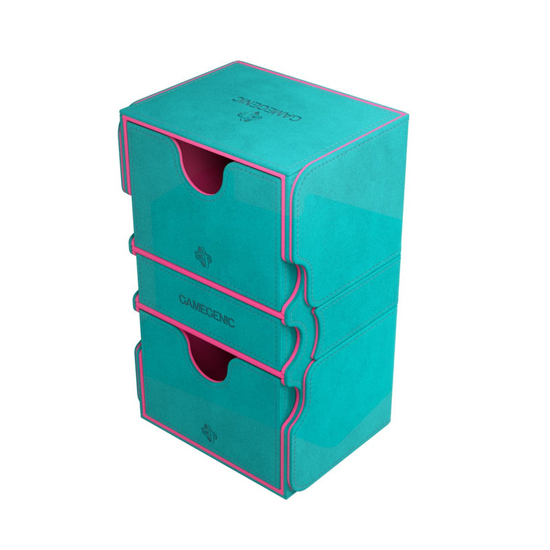 Gamegenic Deck Box: Stronghold XL Plus Teal/Pink (200ct)