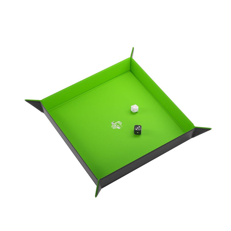 Magnetic Dice Tray Square - Black / Green