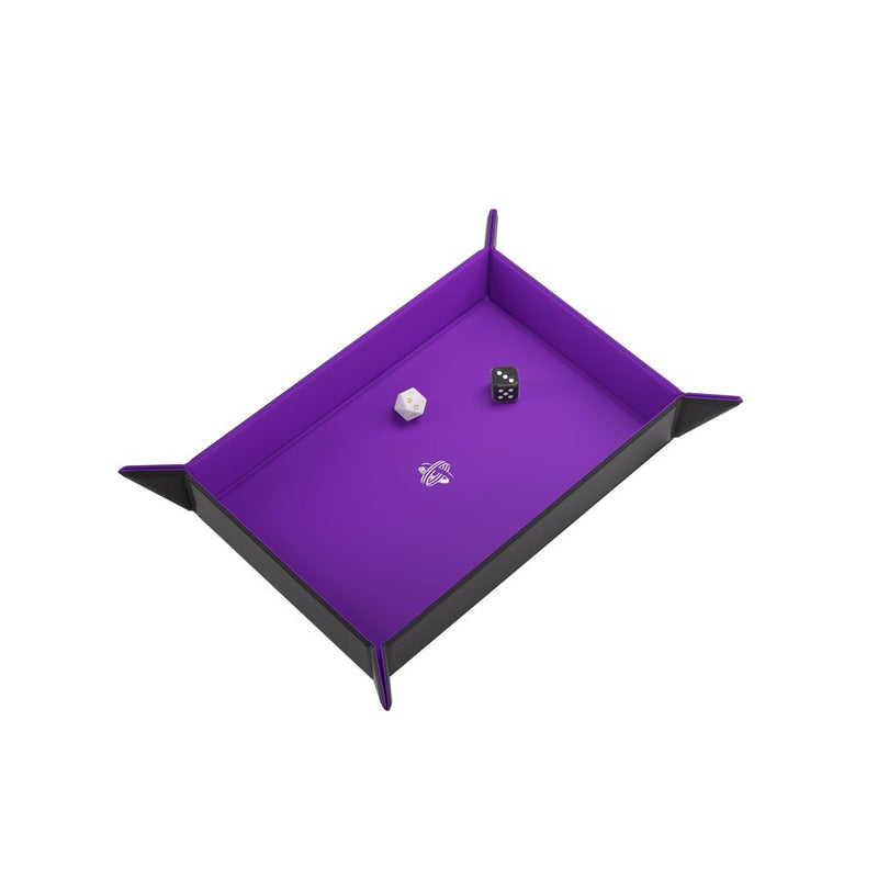 Magnetic Dice Tray Rectangular - Black / Purple
