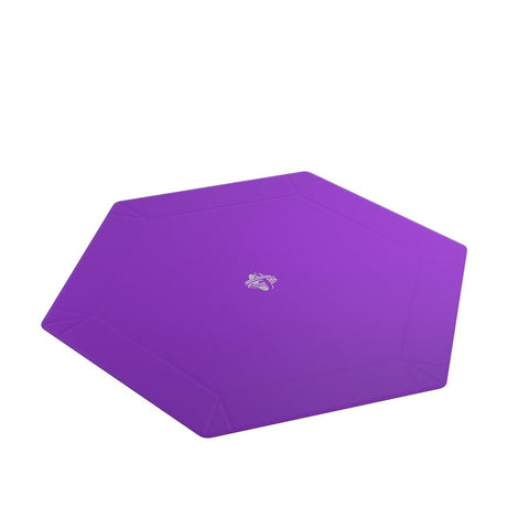 Magnetic Hexagonal Dice Tray: Black/Purple XL