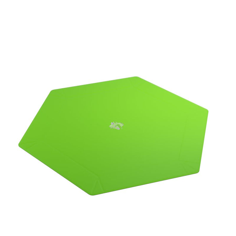 Magnetic Hexagonal Dice Tray: Black/Green XL