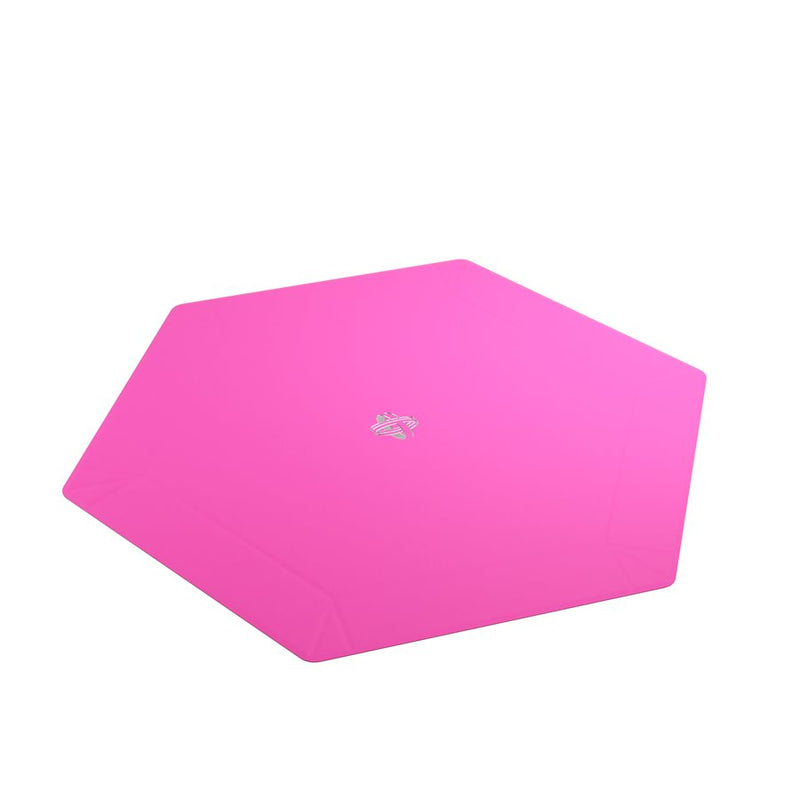 Magnetic Hexagonal Dice Tray: Black/Pink XL