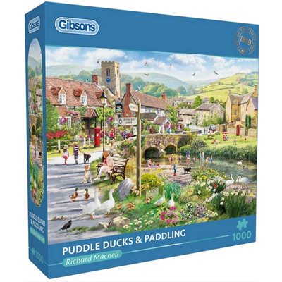 Puzzle Gibson 1000 Piece Puddle Ducks & Paddling
