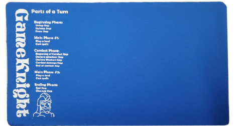 GameKnight Card Playmat with MTG Turn Phases