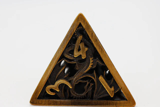 Dragon Essence: Gold - Hollow Metal RPG Dice Set