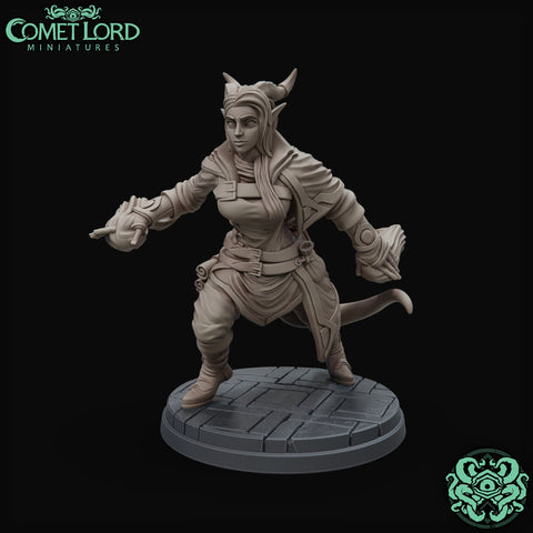 Comet Lord Miniatures Karthis, Tiefling Mage