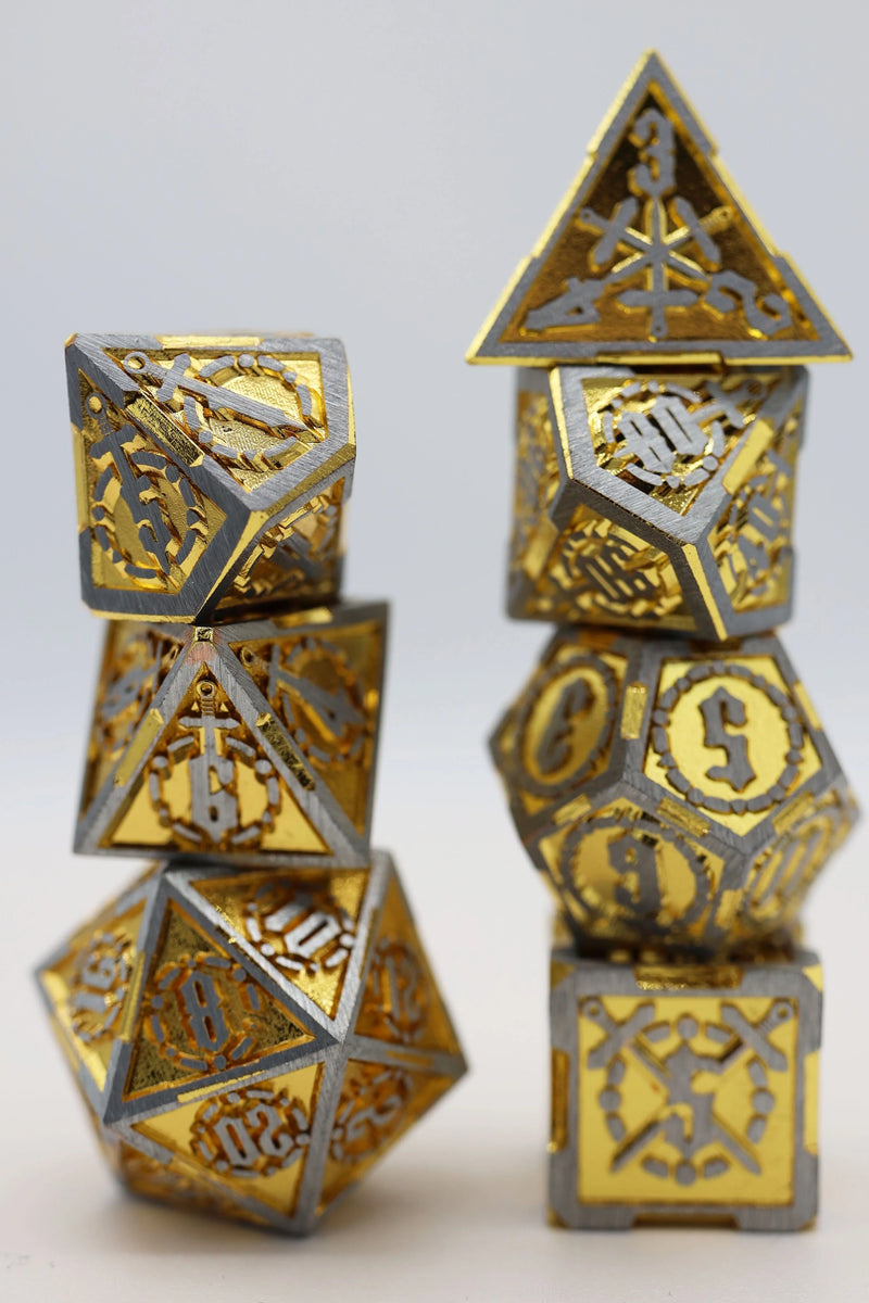 Crossed Swords: King Slayer's Sword - RPG Metal Dice Set