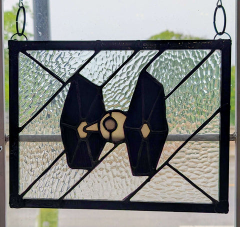 Infinity Art Stained Glass Tie Fighter