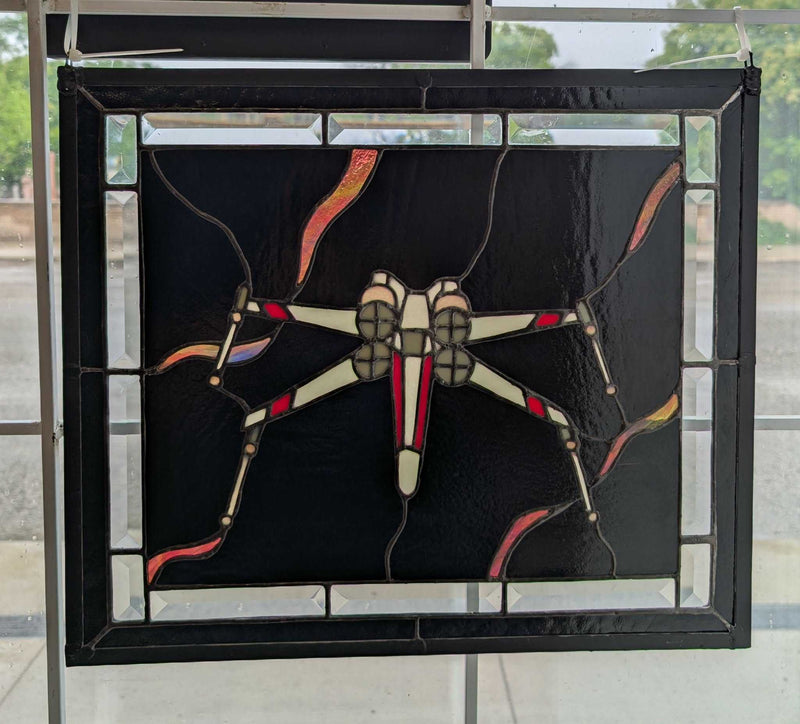 Infinity Art Stained Glass X-Wing