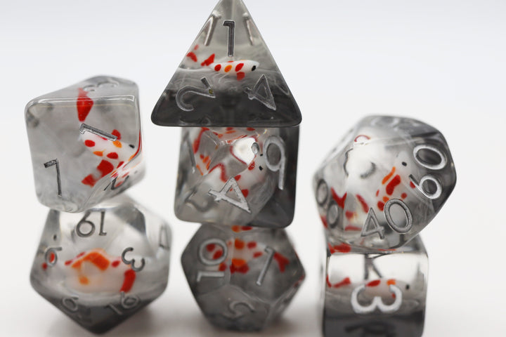 Misty Water Koi RPG Dice Set