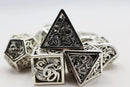 Dragon Essence: Mithril - Hollow Metal RPG Dice Set