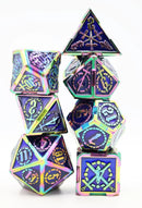 Crossed Swords: Oceanus Treasure Sword - Metal RPG Dice Set