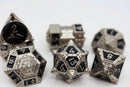Dice 51: Onyx Ethers - Metal RPG Dice Set