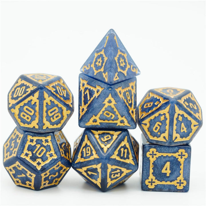 Huge Blue Castle RPG Dice Set - 25MM