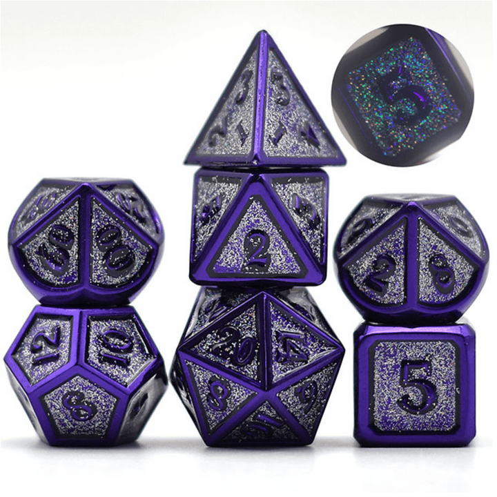 Grape Jelly RPG Metal Dice Set