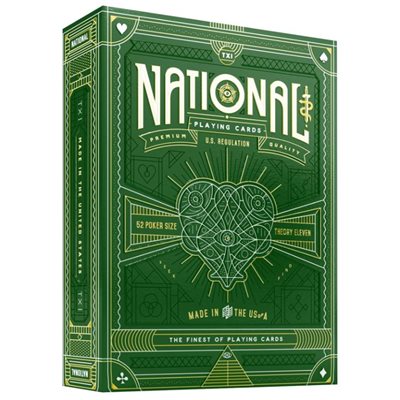 Theory 11 Bicycle Playing Cards National Green Edition