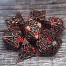 Quiver of Arrows: Vampiric Arrow - Metal RPG Dice Set