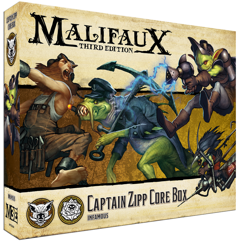 Malifaux Bayou/Outcast Captain Zipp Core Box