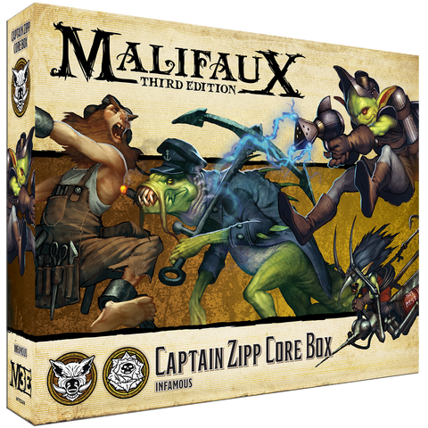 Malifaux Bayou/Outcast Captain Zipp Core Box