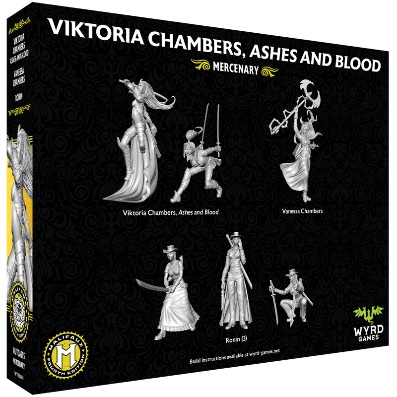 Malifaux Outcasts Viktoria Chambers, Ashes and Blood