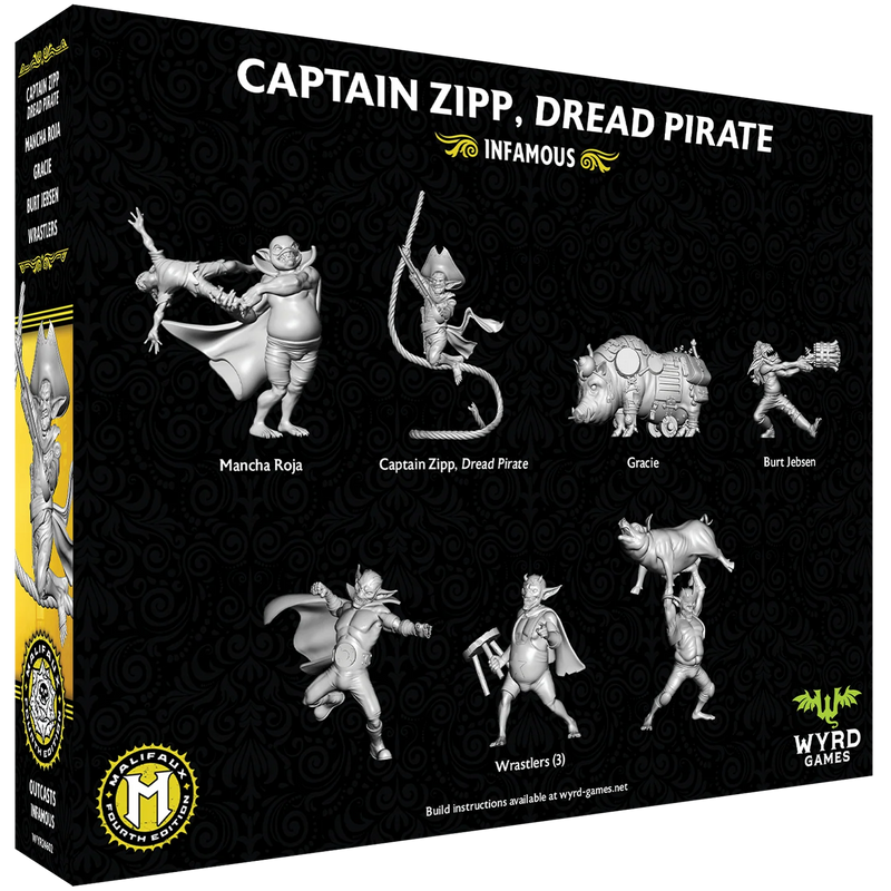 Malifaux Fourth Edition Captain Zipp, Dread Pirate