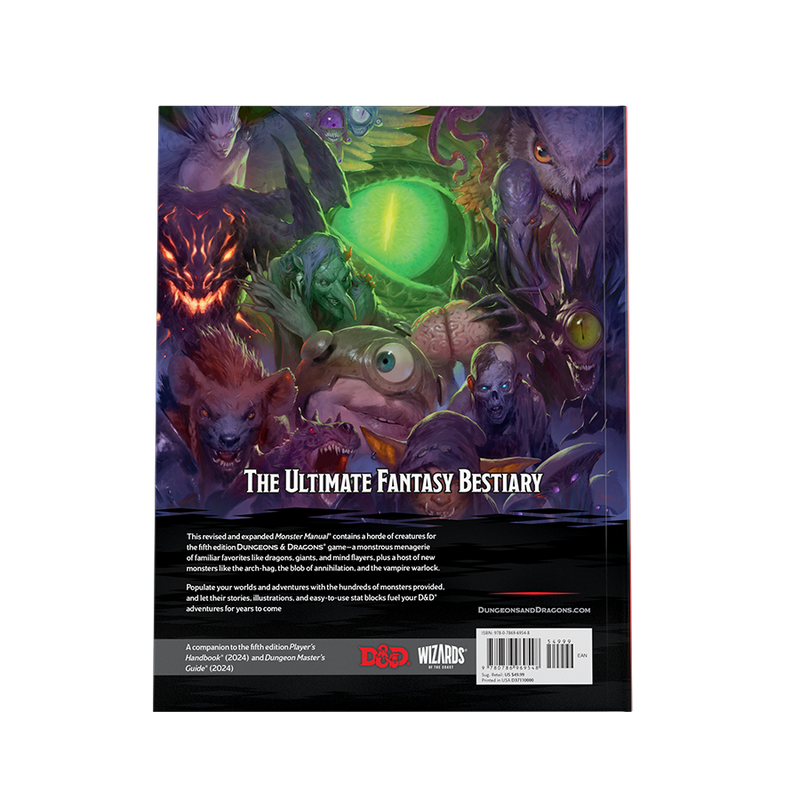 *Pre-Order* Dungeons and Dragons 5th Edition 2024 Monster Manual *Releases Tuesday, February 4th 2025*